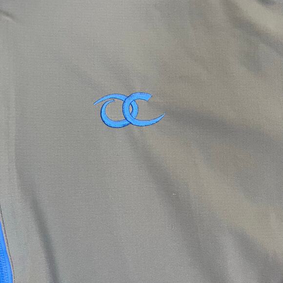 Peter Millar Mens Sz Large E4 Water Windbreaker Golf Jacket with Logo Grey - Picture 3 of 16